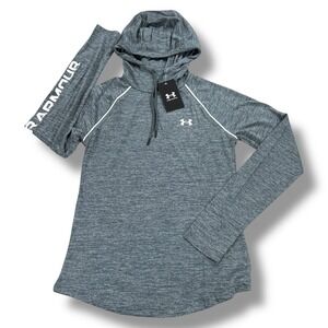 NWT Under Armour Hoodie Women's Size‎ Extra Small XS Gray Long Sleeve Top
